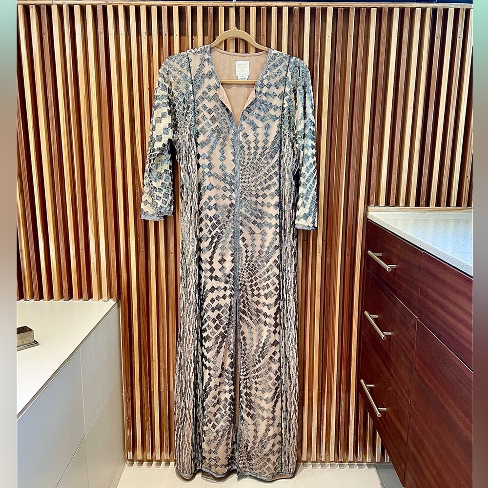 HOST PICK!   Iconic Free People Silver Maxi Dress🪩🪩🪩🪩🪩 - Picture 4 of 9
